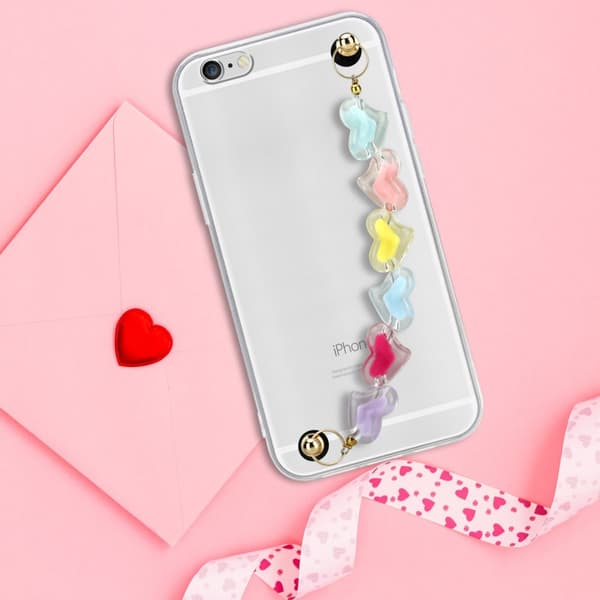 Deksel til iPhone 6 / 6S Silikondeksel med håndleddslenke