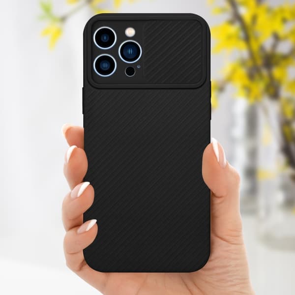 iPhone 13 PRO MAX Skal Fodral av flexibel TPU-silikon och med kameraskydd Mobilskydd Case Cover