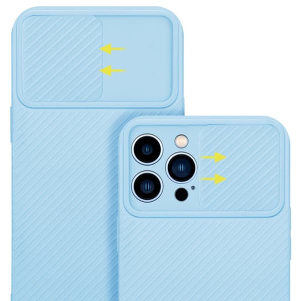 iPhone 13 PRO MAX Skal Fodral av flexibel TPU-silikon och med kameraskydd Mobilskydd Case Cover