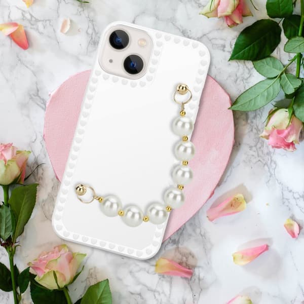 Skyddsfodral för iPhone 13 MINI Fodral Skal av flexibelt TPU-silikon med kedja för handleden Mobilskydd