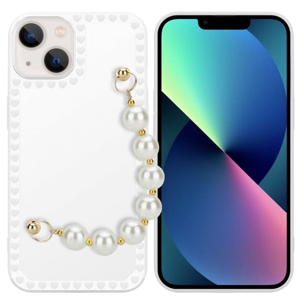 Skyddsfodral för iPhone 13 MINI Fodral Skal av flexibelt TPU-silikon med kedja för handleden Mobilskydd