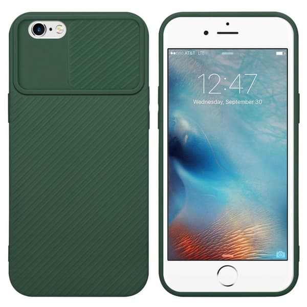 iPhone 6 / 6S Skal Fodral av flexibel TPU-silikon och med kameraskydd Mobilskydd Case Cover Bonbon Grön