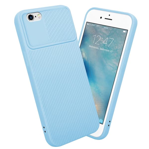 iPhone 6 / 6S Skal Fodral av flexibel TPU-silikon och med kameraskydd Mobilskydd Case Cover