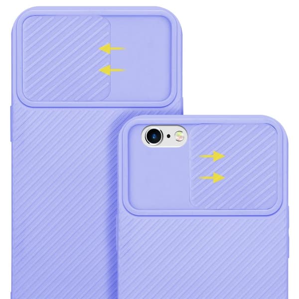 iPhone 6 / 6S Skal Fodral av flexibel TPU-silikon och med kameraskydd Mobilskydd Case Cover