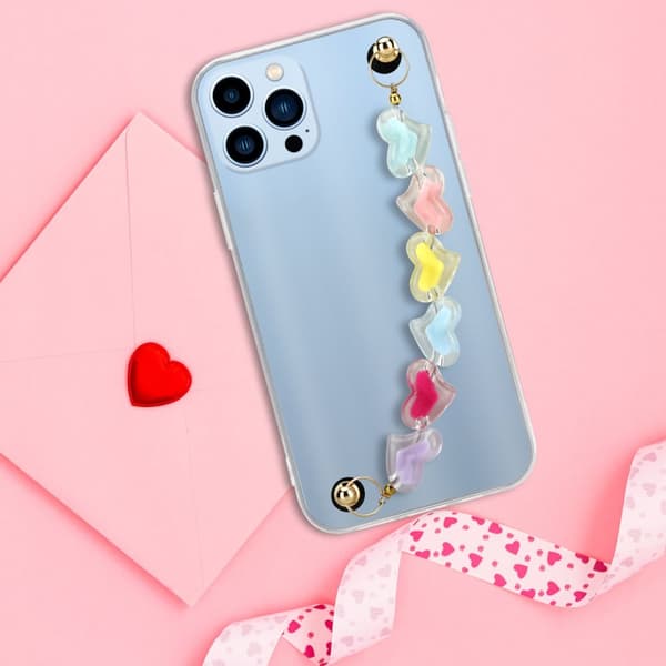 iPhone 13 PRO MAX Suojakuori Suojakotelo Joustavasta TPU-silikonista valmistettu suojakuori jossa on ranneketju