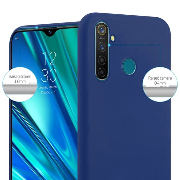 Realme 5 PRO / Realme Q Skal Fodral Case Cover Mobilskydd av flexibelt TPU-silikon