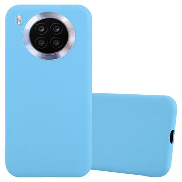 Honor 50 LITE Skal Fodral Case Cover Mobilskydd av flexibelt TPU-silikon CANDY BLÅ