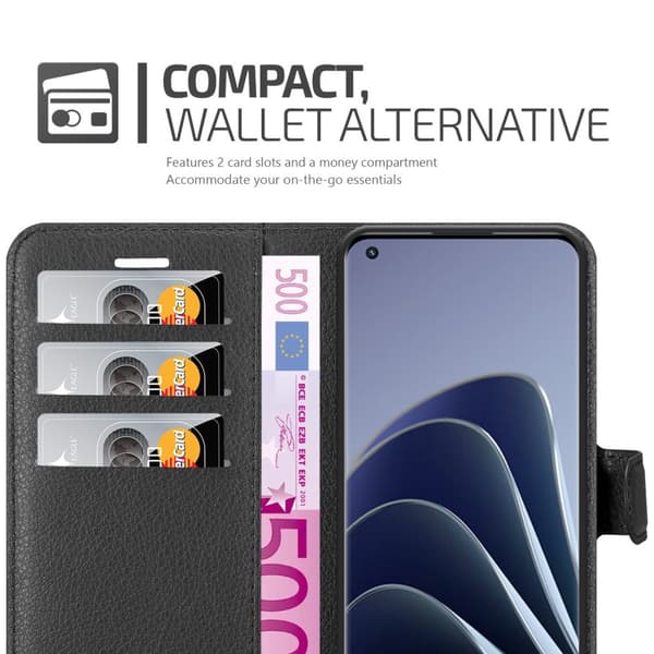 OnePlus 10 PRO 5G Suojakotelo Lompakkokotelo Matkapuhelinkotelo Suojakuori jossa magneettisuljenta, jalusta-toiminto ja korttitasku