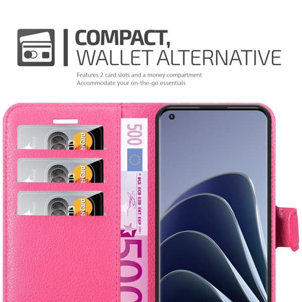 OnePlus 10 PRO 5G Suojakotelo Lompakkokotelo Matkapuhelinkotelo Suojakuori jossa magneettisuljenta, jalusta-toiminto ja korttitasku