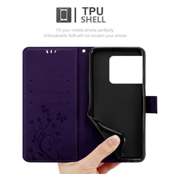 OnePlus 10 PRO 5G Pungetui Cover Blomster ()