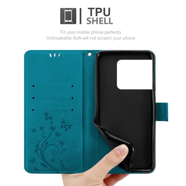 OnePlus 10 PRO 5G Pungetui Cover Blomster ()