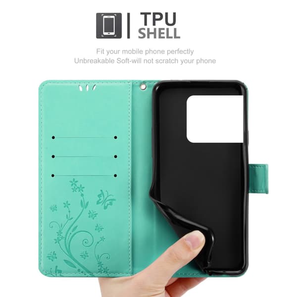 OnePlus 10 PRO 5G Pungetui Cover Blomster ()