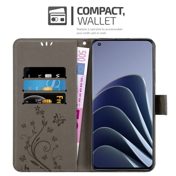 OnePlus 10 PRO 5G Pungetui Cover Blomster ()