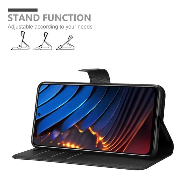 Deksel til Xiaomi POCO X3 GT Lommebokdeksel med magnetisk lukking, stativfunksjon og kortlomme