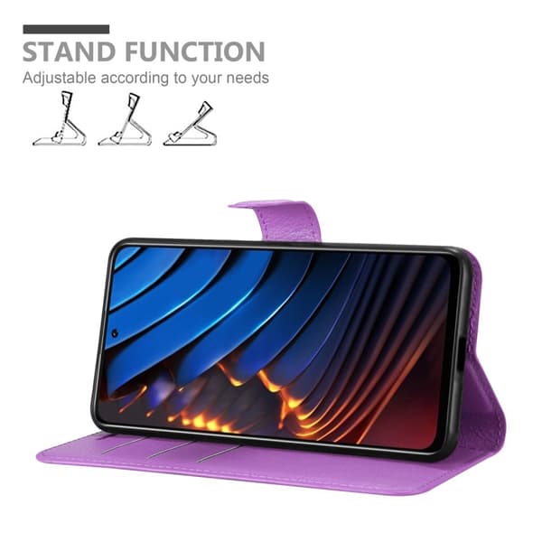 Deksel til Xiaomi POCO X3 GT Lommebokdeksel med magnetisk lukking, stativfunksjon og kortlomme