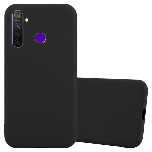 Realme 5 / 5i / 6i / C3 Skal Fodral Case Cover Mobilskydd av flexibelt TPU-silikon CANDY SVART