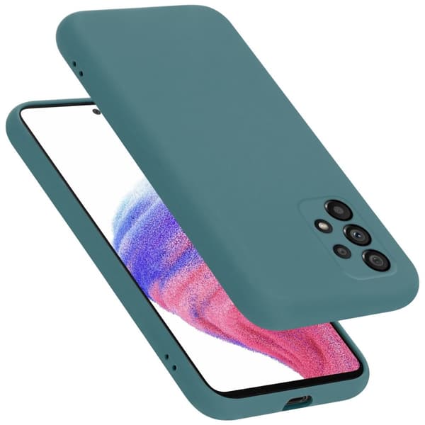 Deksel til Samsung Galaxy A53 5G Silikondeksel TPU Case Cover LIQUID GRØNN