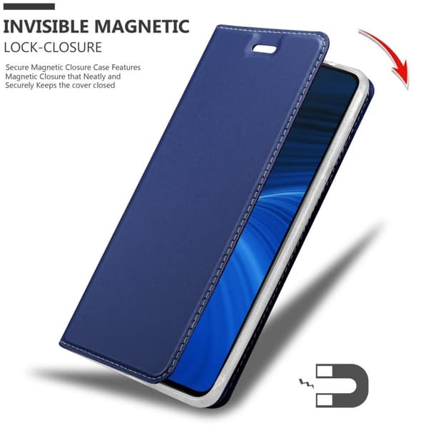 Realme X2 PRO / Oppo Reno Ace Suojakotelo Suojakuori Lompakkokotelo Matkapuhelinkotelo jossa magneettisuljenta, jalusta-toiminto ja korttitasku