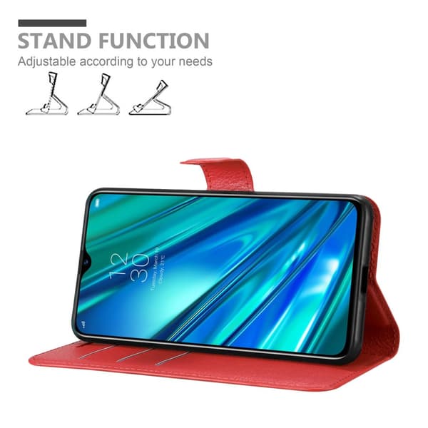 Realme 5 PRO / Realme Q Plånboksfodral Fodral Skal Case med magnetisk stängning, ståfunktion och kortplats
