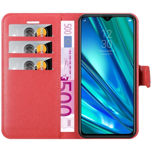 Realme 5 PRO / Realme Q Plånboksfodral Fodral Skal Case med magnetisk stängning, ståfunktion och kortplats