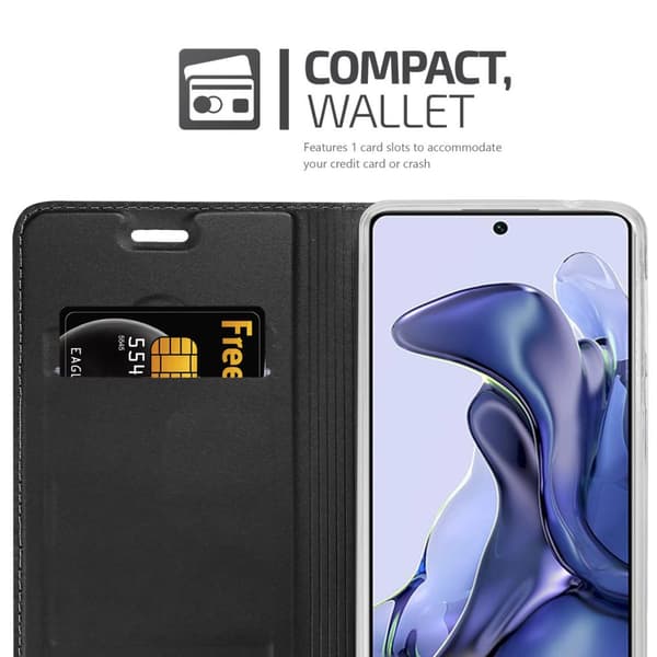 Xiaomi 11T / 11T PRO Suojakotelo Suojakuori Lompakkokotelo Matkapuhelinkotelo jossa magneettisuljenta, jalusta-toiminto ja korttitasku