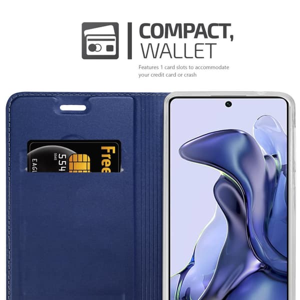 Xiaomi 11T / 11T PRO Suojakotelo Suojakuori Lompakkokotelo Matkapuhelinkotelo jossa magneettisuljenta, jalusta-toiminto ja korttitasku