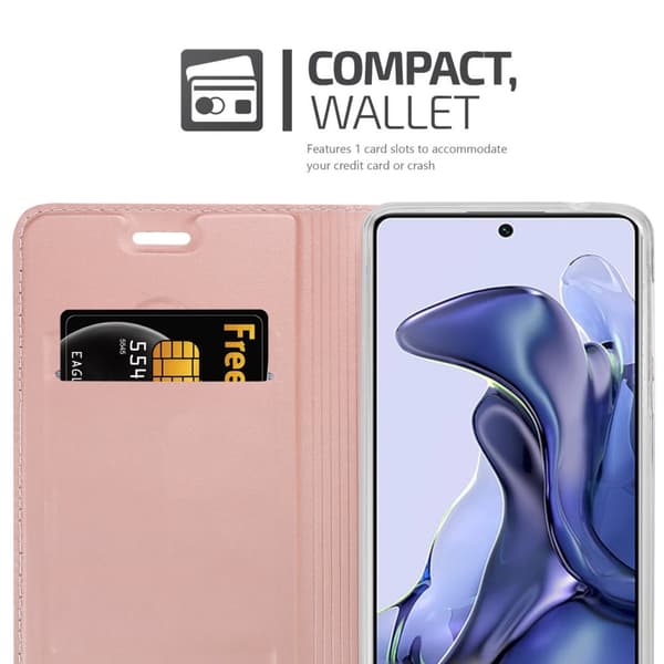 Xiaomi 11T / 11T PRO Suojakotelo Suojakuori Lompakkokotelo Matkapuhelinkotelo jossa magneettisuljenta, jalusta-toiminto ja korttitasku