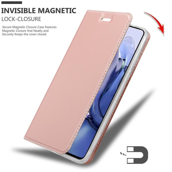 Xiaomi 11T / 11T PRO Suojakotelo Suojakuori Lompakkokotelo Matkapuhelinkotelo jossa magneettisuljenta, jalusta-toiminto ja korttitasku