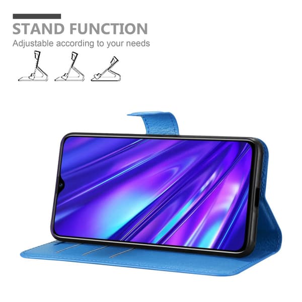 Deksel til Realme 5 / 5i / 6i / C3 Lommebokdeksel med magnetisk lukking, stativfunksjon og kortlomme