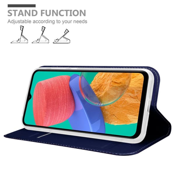 Samsung Galaxy M33 5G Suojakotelo Suojakuori Lompakkokotelo Matkapuhelinkotelo jossa magneettisuljenta, jalusta-toiminto ja korttitasku