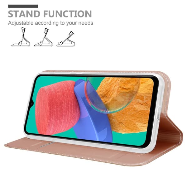 Samsung Galaxy M33 5G Suojakotelo Suojakuori Lompakkokotelo Matkapuhelinkotelo jossa magneettisuljenta, jalusta-toiminto ja korttitasku