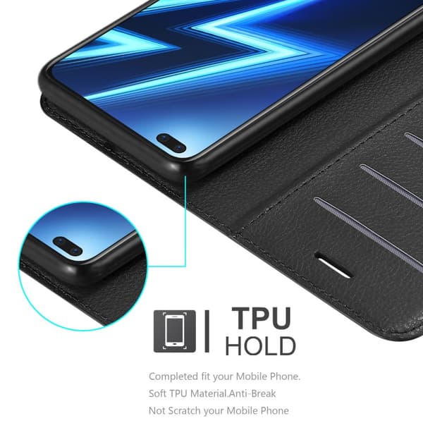 Realme 6 PRO Suojakotelo Lompakkokotelo Matkapuhelinkotelo Suojakuori jossa magneettisuljenta, jalusta-toiminto ja korttitasku