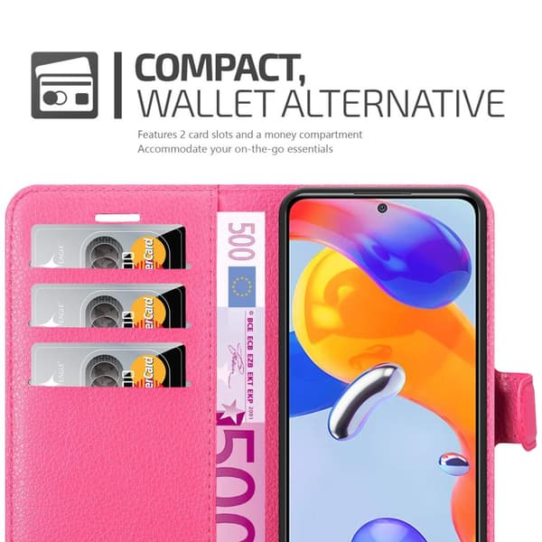 Xiaomi RedMi NOTE 11 PRO 4G / 5G Plånboksfodral Fodral Skal Case med magnetisk stängning, ståfunktion och kortplats