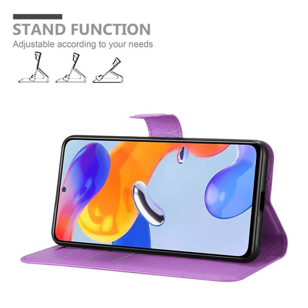 Xiaomi RedMi NOTE 11 PRO 4G / 5G Suojakotelo Lompakkokotelo Matkapuhelinkotelo Suojakuori jossa magneettisuljenta, jalusta-toiminto ja korttitasku