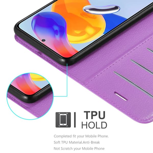 Xiaomi RedMi NOTE 11 PRO 4G / 5G Suojakotelo Lompakkokotelo Matkapuhelinkotelo Suojakuori jossa magneettisuljenta, jalusta-toiminto ja korttitasku