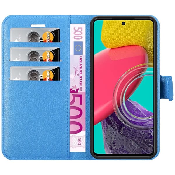 Samsung Galaxy M53 5G Plånboksfodral Fodral Skal Case med magnetisk stängning, ståfunktion och kortplats