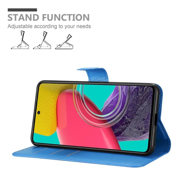Samsung Galaxy M53 5G Plånboksfodral Fodral Skal Case med magnetisk stängning, ståfunktion och kortplats