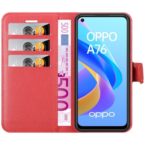 Oppo A36 / A76 / A96 4G / K10 4G / Realme 9i Plånboksfodral Fodral Skal Case med magnetisk stängning, ståfunktion och kortplats