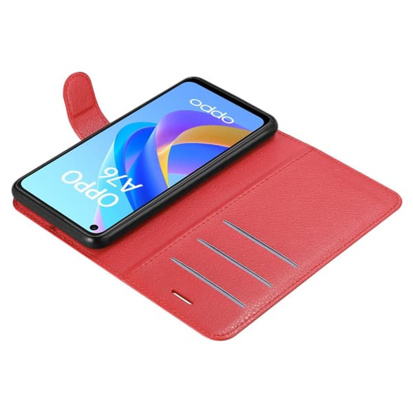 Oppo A36 / A76 / A96 4G / K10 4G / Realme 9i Plånboksfodral Fodral Skal Case med magnetisk stängning, ståfunktion och kortplats