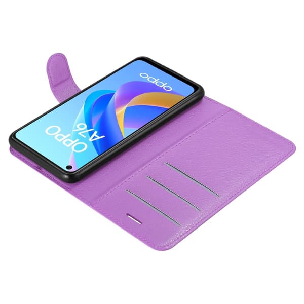 Oppo A36 / A76 / A96 4G / K10 4G / Realme 9i Plånboksfodral Fodral Skal Case med magnetisk stängning, ståfunktion och kortplats