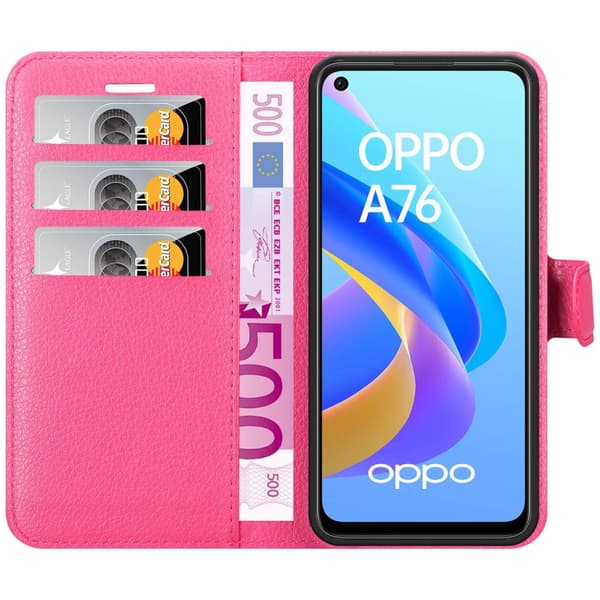 Oppo A36 / A76 / A96 4G / K10 4G / Realme 9i Plånboksfodral Fodral Skal Case med magnetisk stängning, ståfunktion och kortplats
