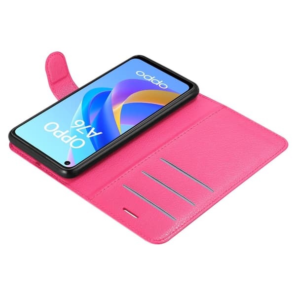 Oppo A36 / A76 / A96 4G / K10 4G / Realme 9i Suojakotelo Lompakkokotelo Matkapuhelinkotelo Suojakuori jossa magneettisuljenta, jalusta-toiminto ja