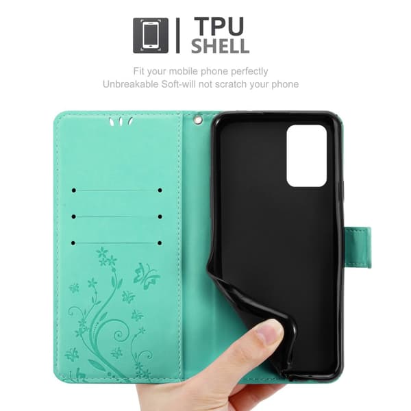 Realme 8 5G / V13 / Q3 / Q3i / Narzo 30 5G Pungetui Cover Blomster ()