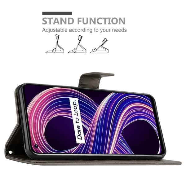 Realme 8 5G / V13 / Q3 / Q3i / Narzo 30 5G Pungetui Cover Blomster ()