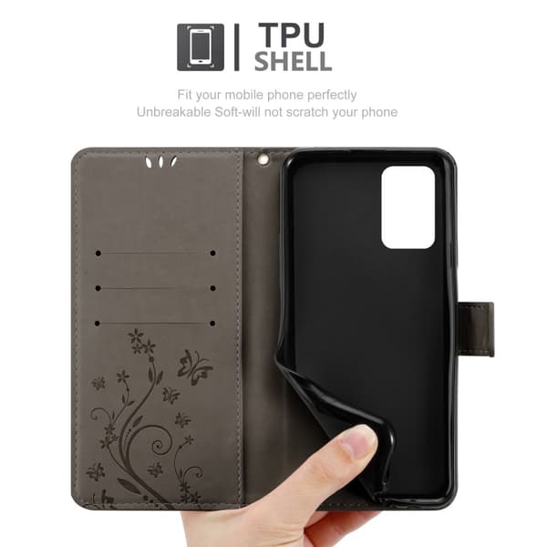 Realme 8 5G / V13 / Q3 / Q3i / Narzo 30 5G Pungetui Cover Blomster ()