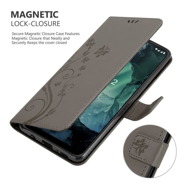 Nokia G11 / G21 Skal Fodral i blomdesign Mobilskydd Case Cover med magnetisk stängning, ståfunktion och kortplatser