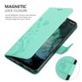 Miniatyrbild 4 av 7: Nokia G11 / G21 Skal Fodral i blomdesign Mobilskydd Case Cover med magnetisk stängning, ståfunktion och kortplatser