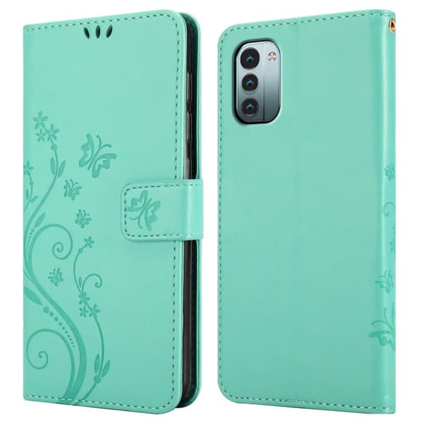 Nokia G11 / G21 Skal Fodral i blomdesign Mobilskydd Case Cover med magnetisk stängning, ståfunktion och kortplatser