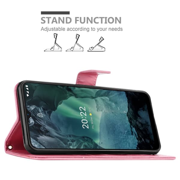 Nokia G11 / G21 Skal Fodral i blomdesign Mobilskydd Case Cover med magnetisk stängning, ståfunktion och kortplatser