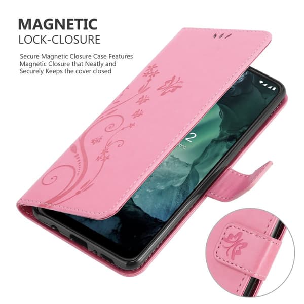 Nokia G11 / G21 Skal Fodral i blomdesign Mobilskydd Case Cover med magnetisk stängning, ståfunktion och kortplatser